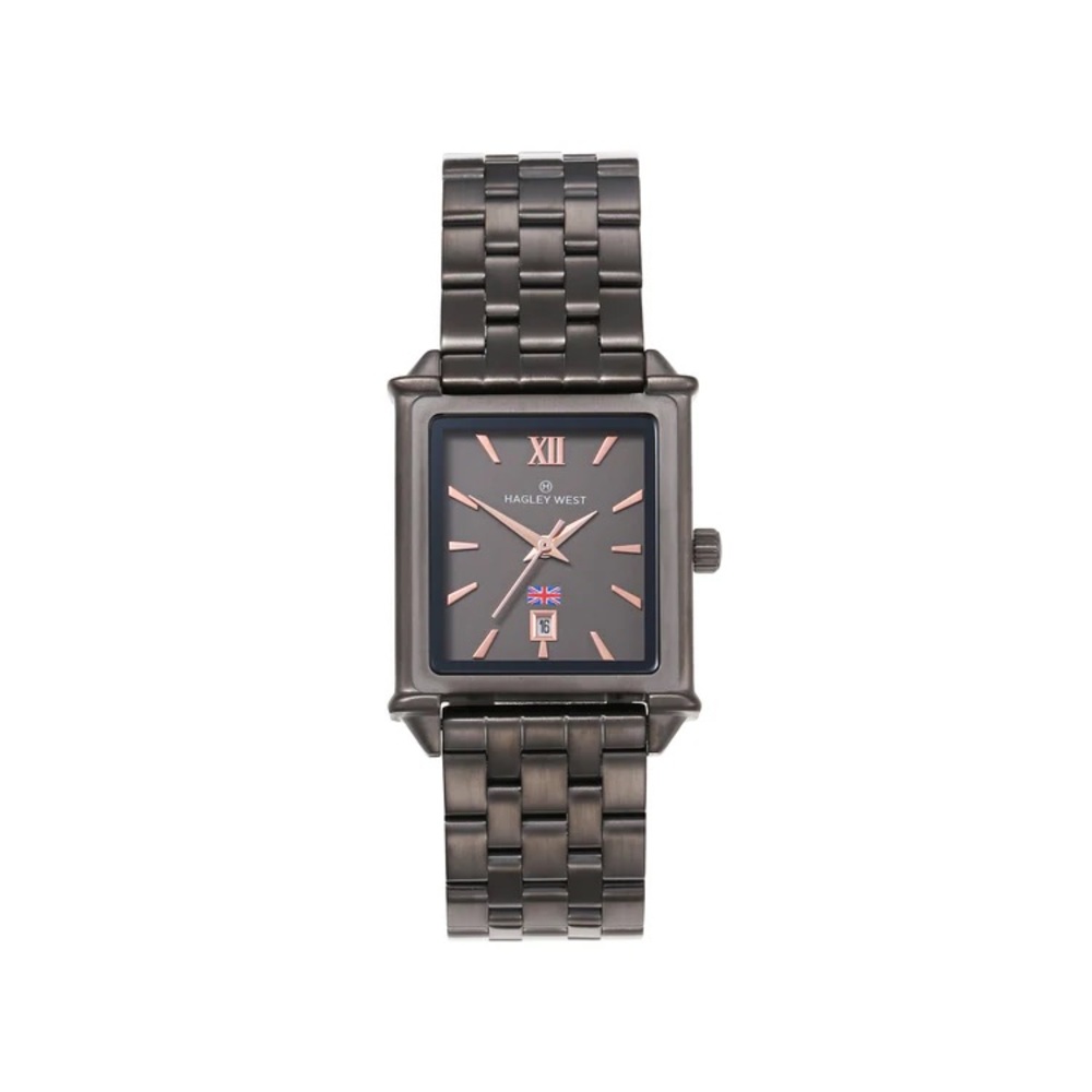 Hadley West Women's Gunmetal and Rose Gold Watch